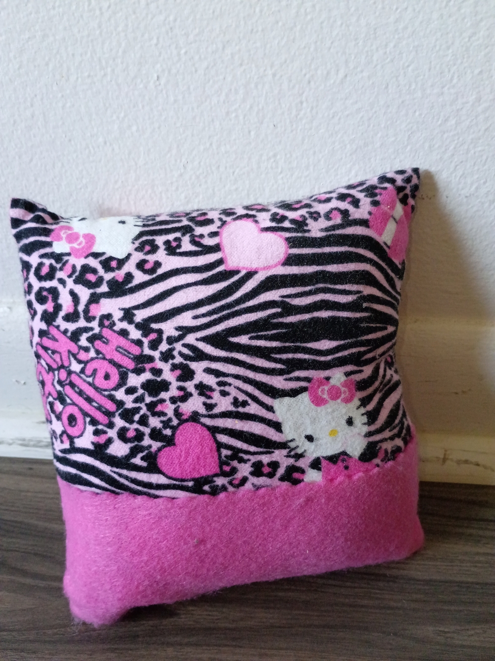 Hello Kitty Pink Zebra Kids Pillow